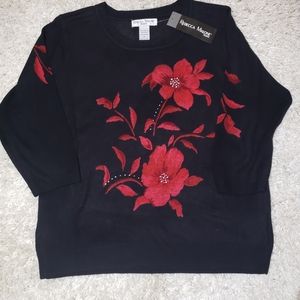 Rebecca Malone Woolen Black Sweater